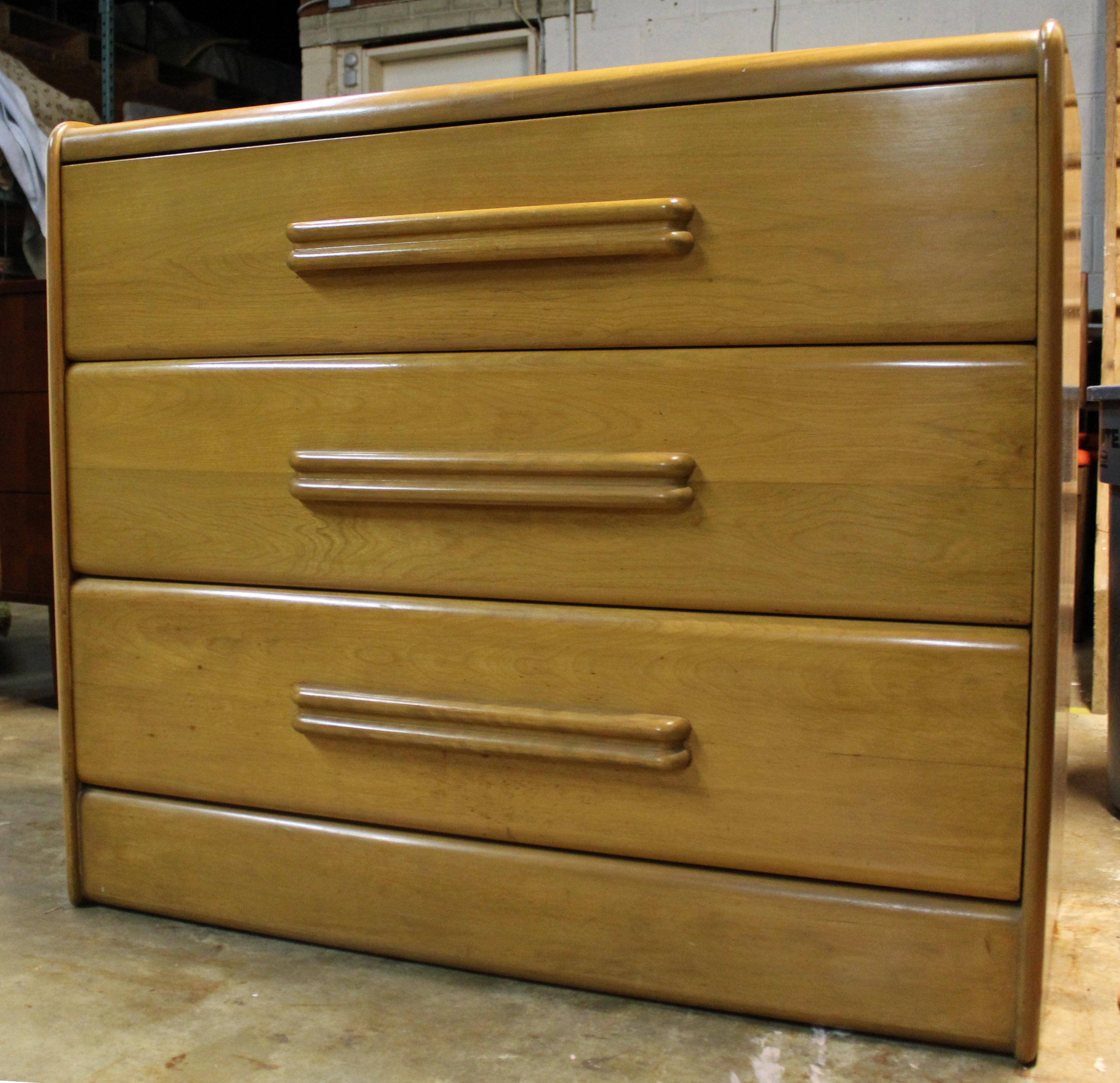 Mid-Century Modern Midcentury Heywood Wakefield Wheat Bachelor Chest