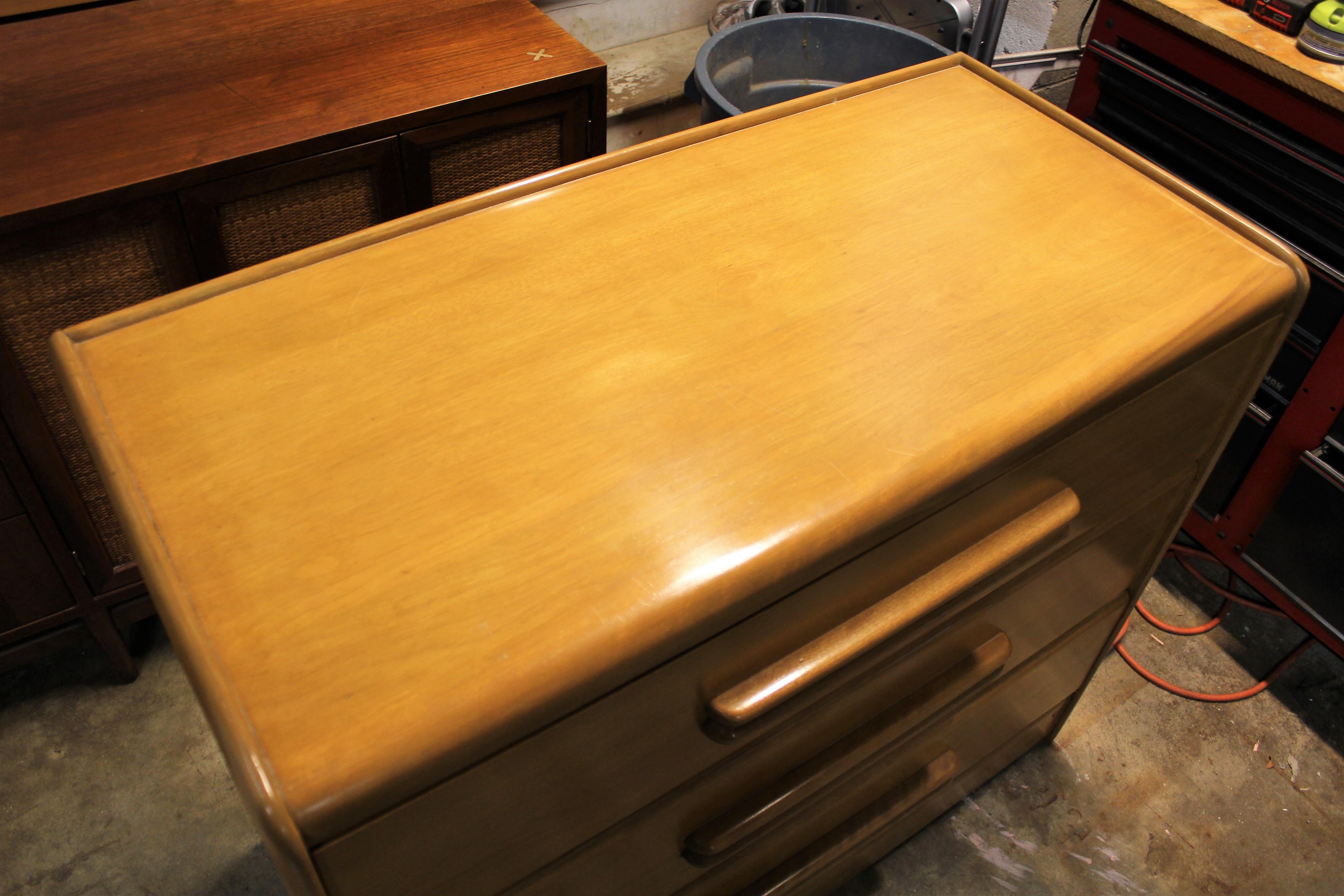 20th Century Midcentury Heywood Wakefield Wheat Bachelor Chest