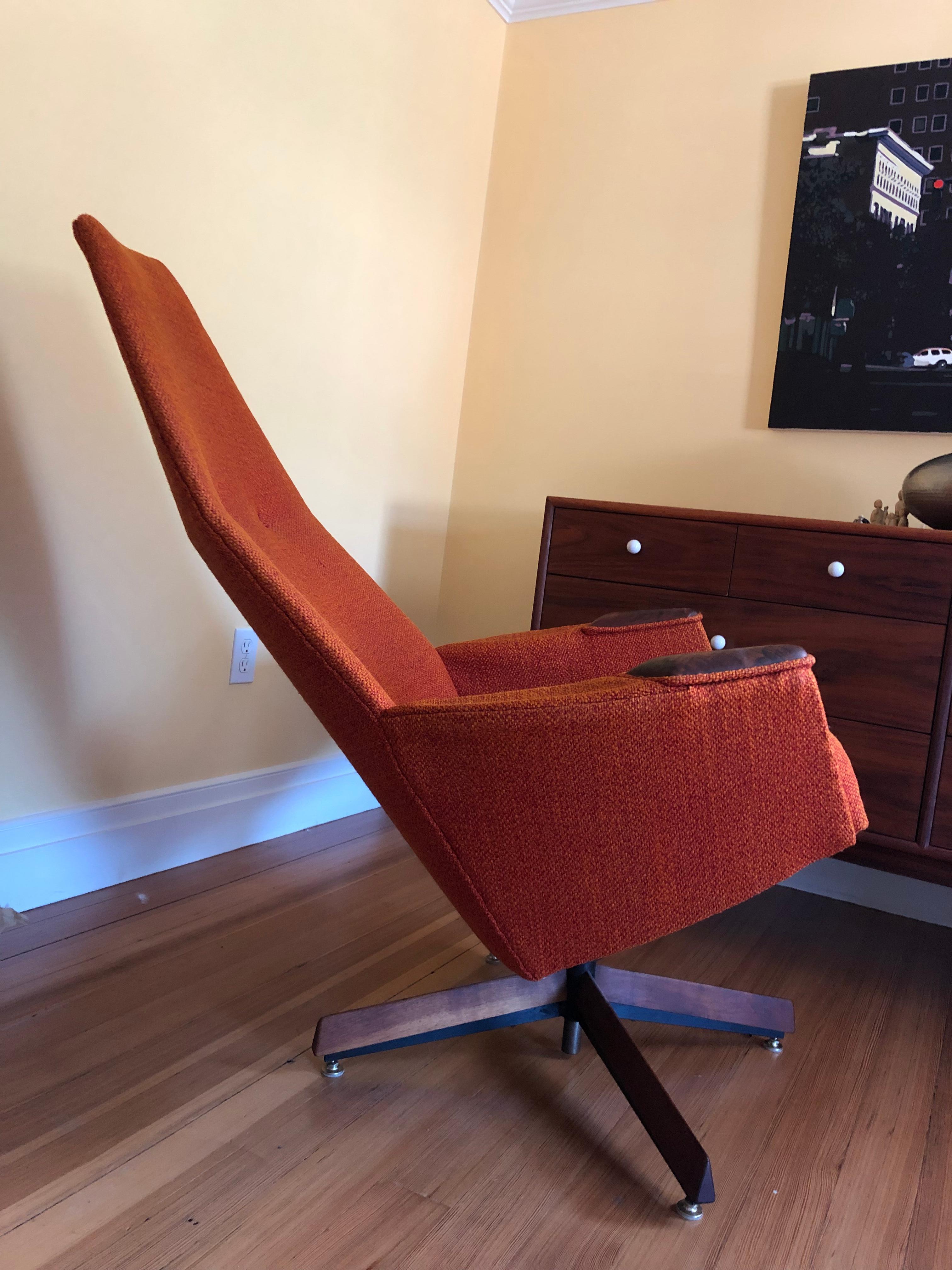 Mid-Century Modern Midcentury High Back Lounge Chair by Adrian Pearsall