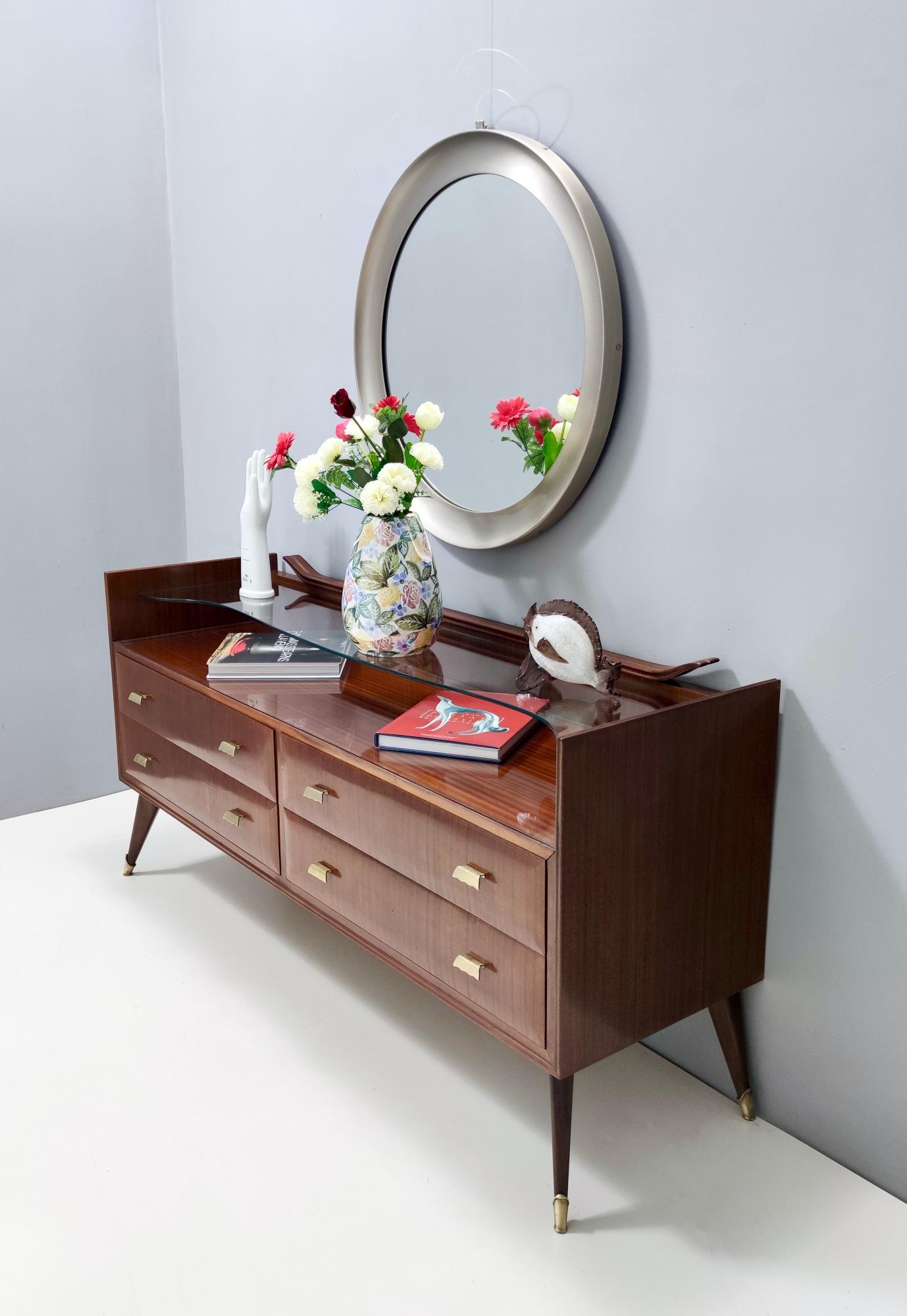 dresser with glass top