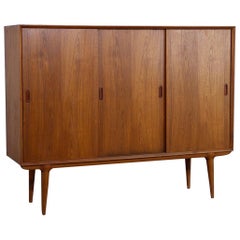 Midcentury Highboard in Teak by Gunni Omann for Omann Jun, Model 5