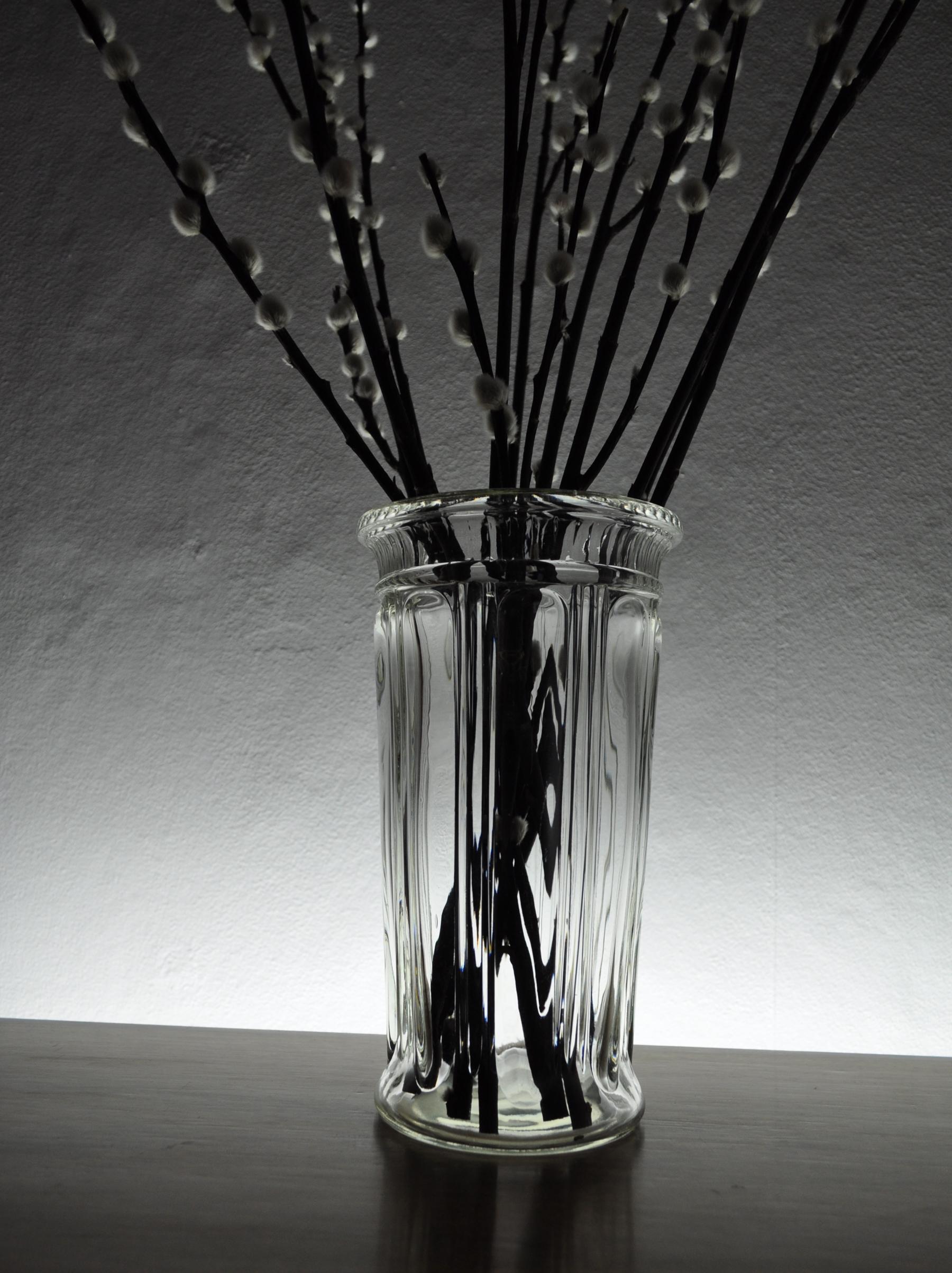 Glass Midcentury Holmegaard Conical Light Gray Vase For Sale