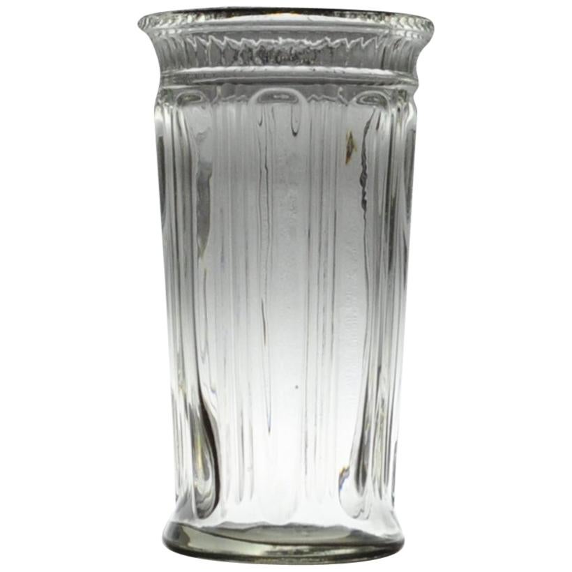 Midcentury Holmegaard Conical Light Gray Vase For Sale