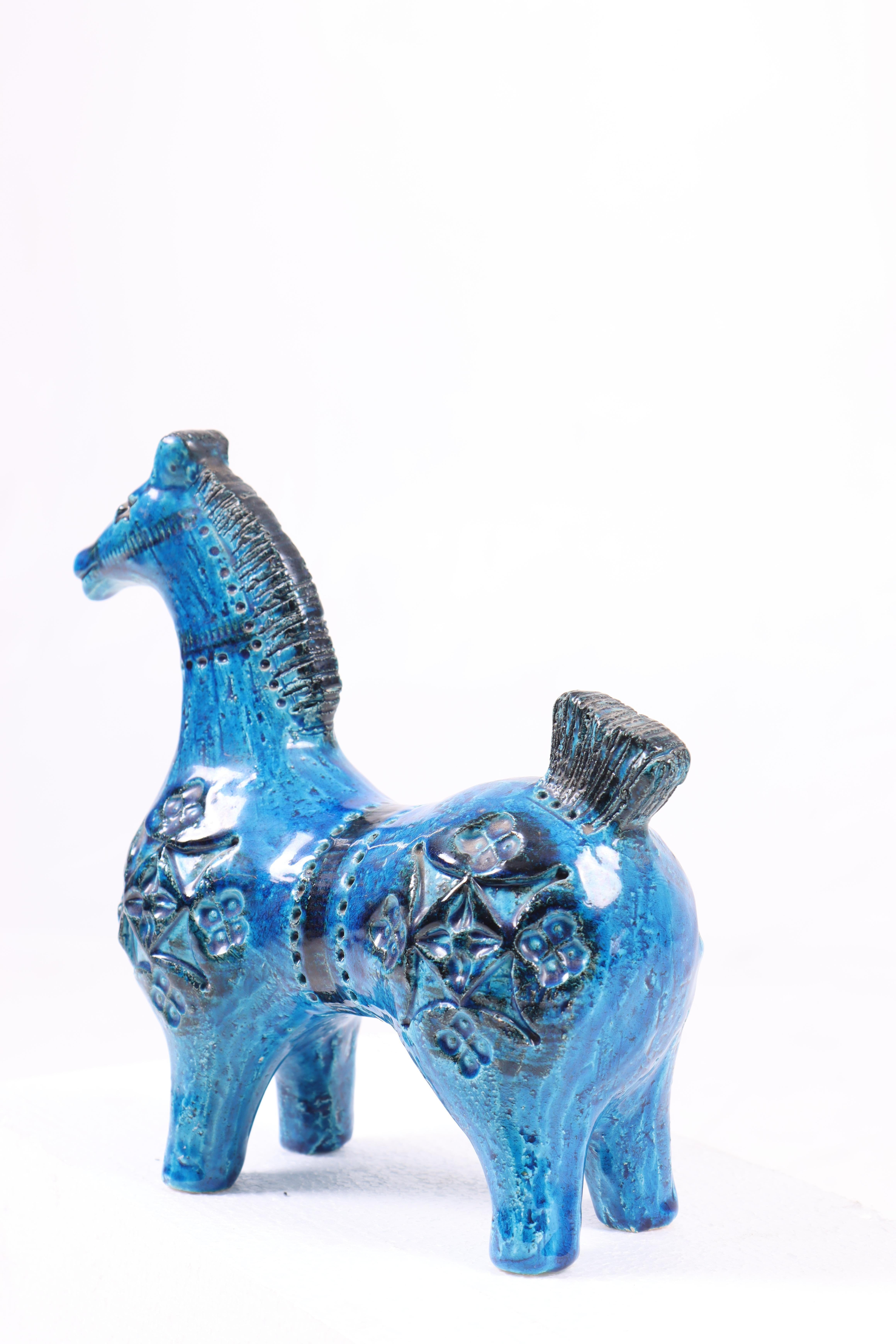 Figura de caballo de cerámica de mediados de siglo de Aldo Londi, años 60 Escandinavo moderno en venta