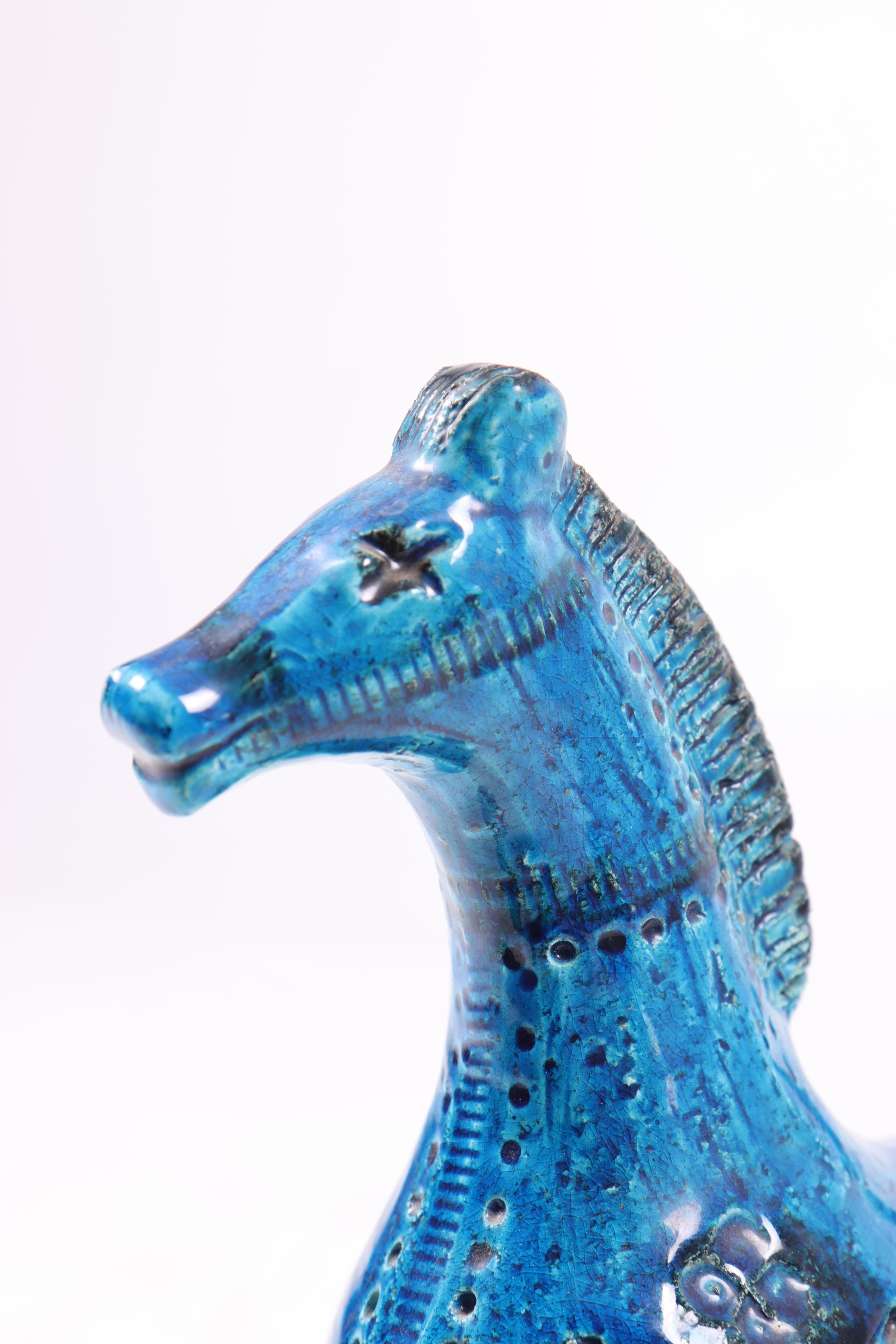 Figura de caballo de cerámica de mediados de siglo de Aldo Londi, años 60 Italiano en venta