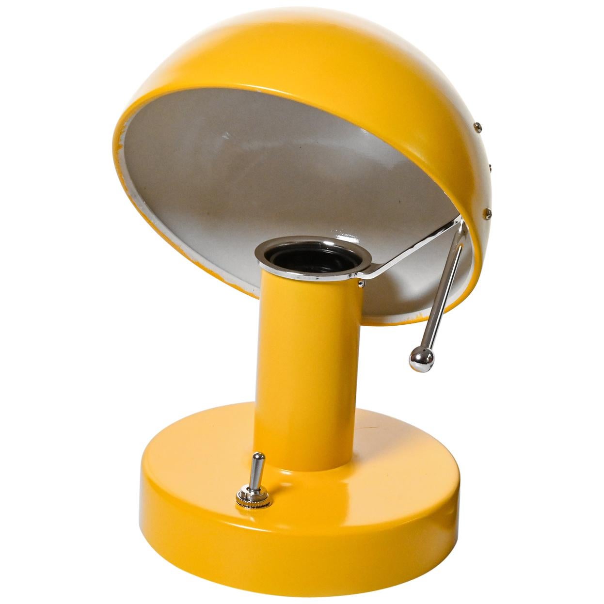 Hungarian Mushroom Table Lamp "Gomba Lámpa" in Bright Yellow For Sale