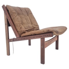 Midcentury Hunter Lounge Chair by Torbjørn Afdal for Bruksbo Norway, 1960s