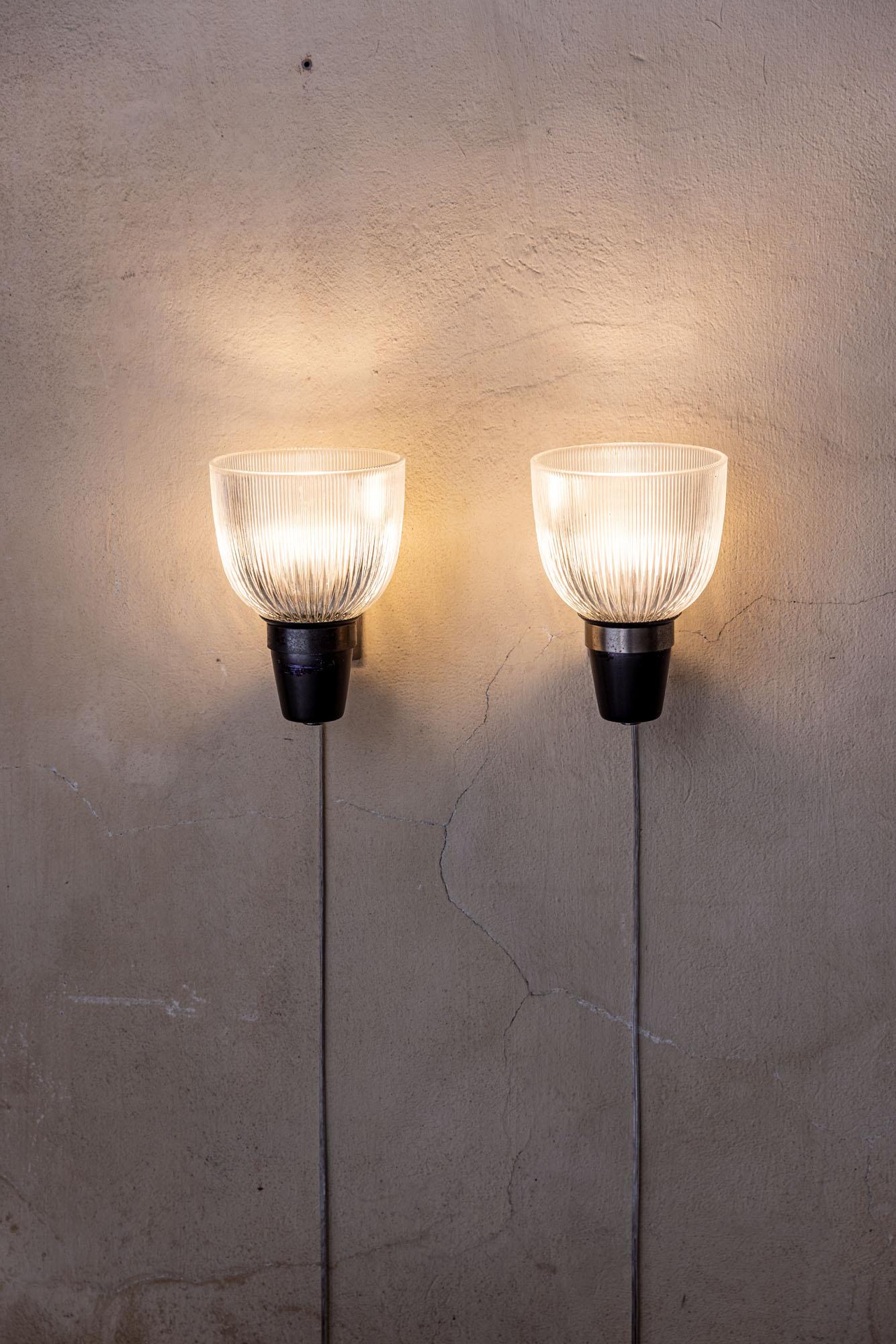Midcentury Ignazio Gardella wall lamps Mod. Lp5 for Azucena, Italy 1950s For Sale 10