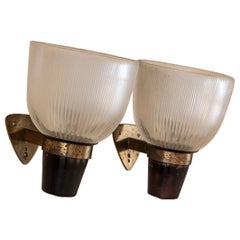 Midcentury Ignazio Gardella wall lamps Mod. Lp5 for Azucena, Italy 1950s