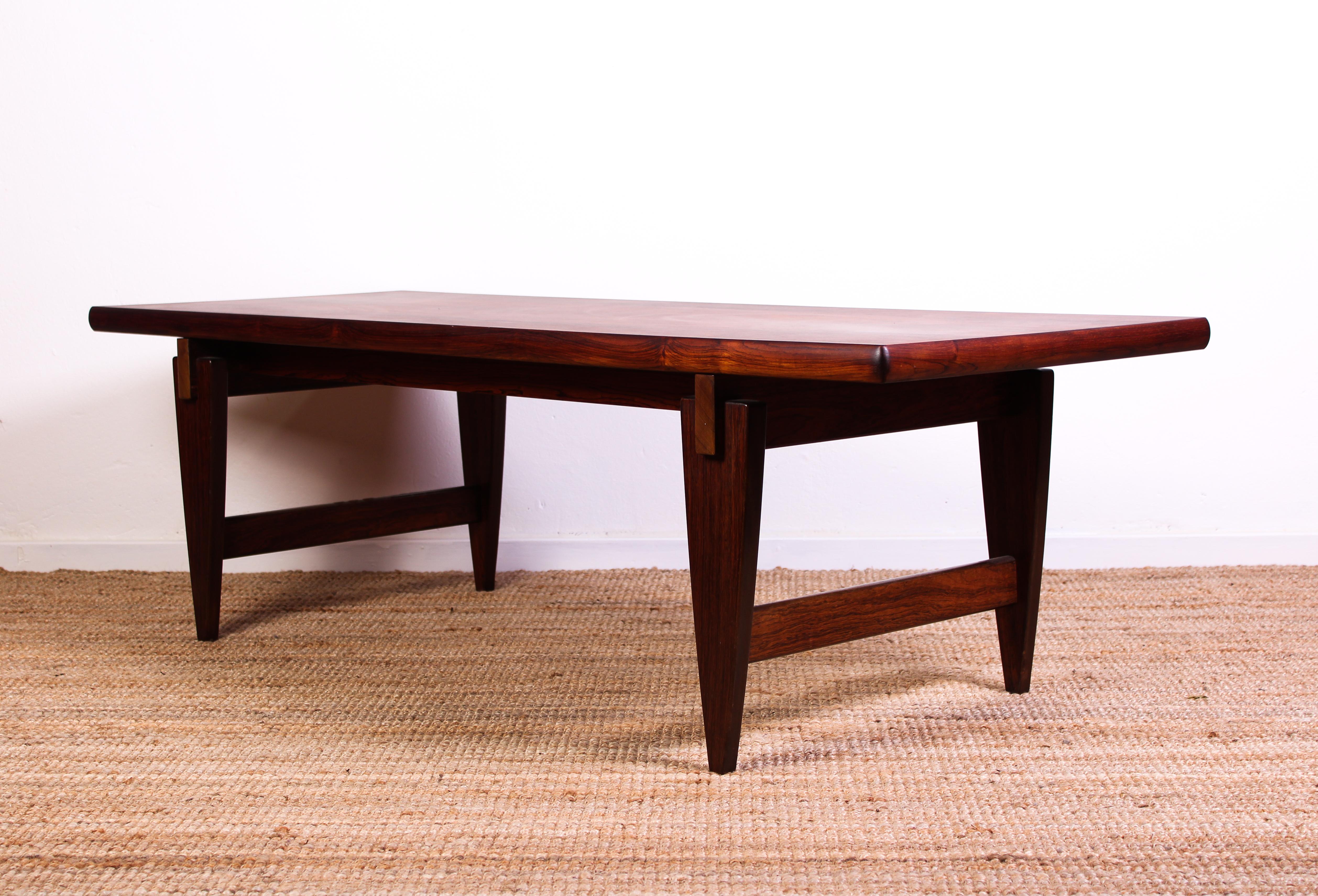 Midcentury Illum Wikkelsø Rosewood Coffee Table, 1950s 3