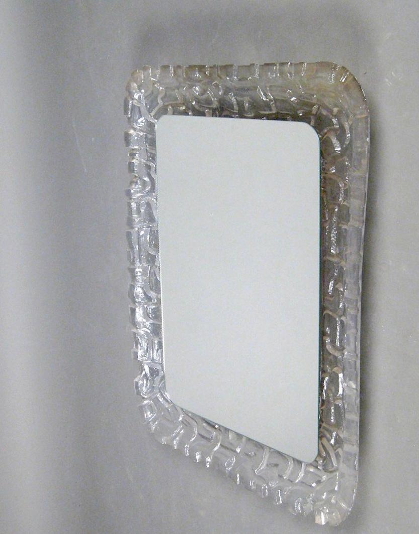 lucite wall mirror