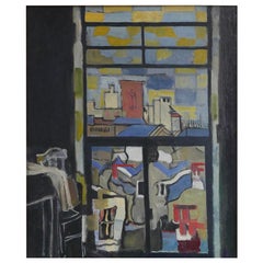 Abstraktes/impressionistisches Gemälde von Herbert Buckley aus der Jahrhundertmitte:: um 1940