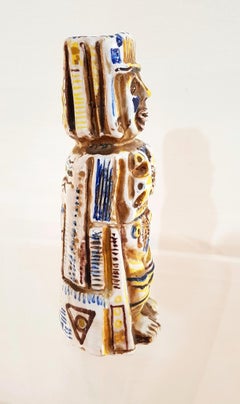 Midcentury "Inca" Ceramic Sculpture, Italy