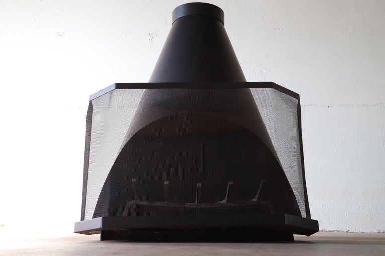 Midcentury Indoor Outdoor Cone Fireplace at 1stDibs cone fireplace