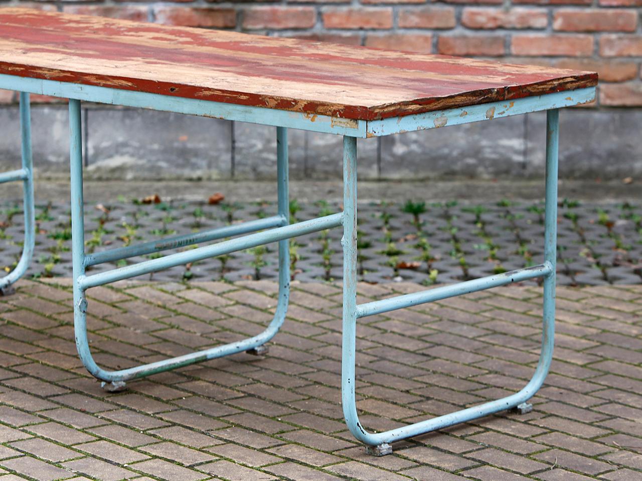Midcentury Industrial Dining Table, 1950s For Sale 5