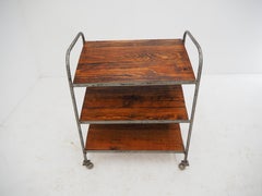 Midcentury Industrial Shelves, Trolley