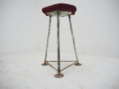Mid-Century Industrial Stool, Czechoslovakia, 1960s