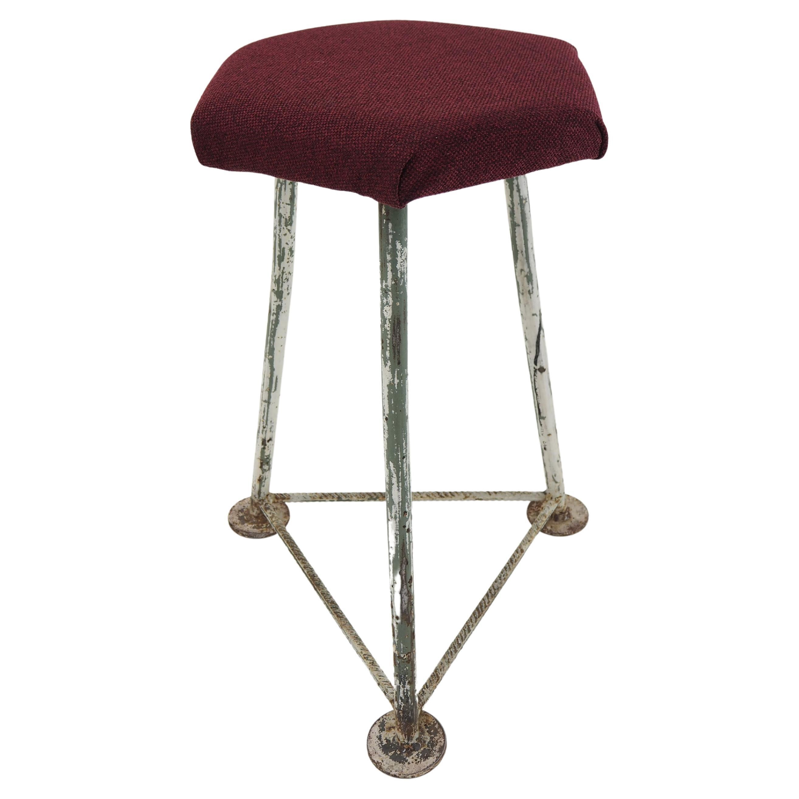 Mid-Century Industrial Stool, Czechoslovakia, 1960s