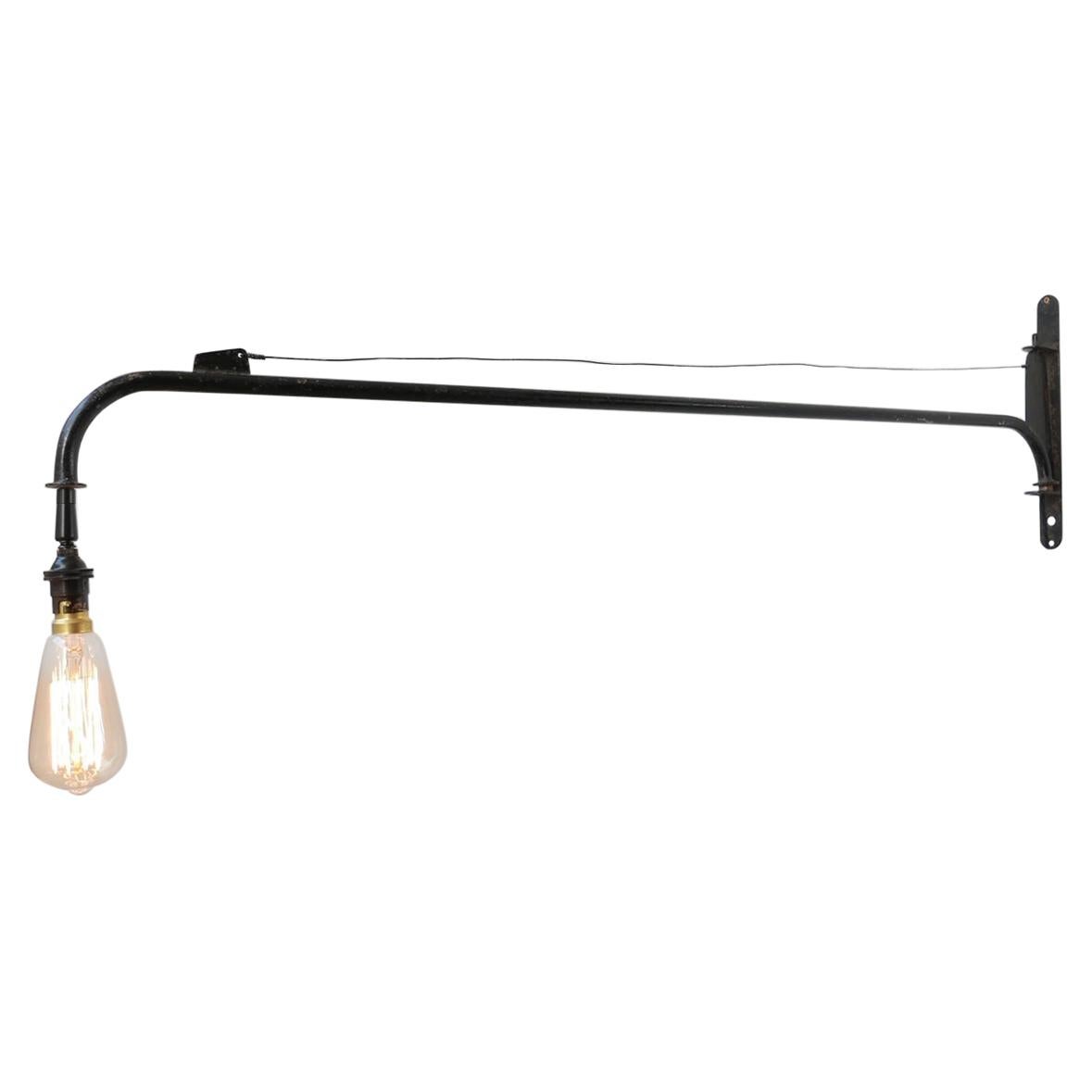 Midcentury Industrial Wall Light in the Manner of Jean Prouvé