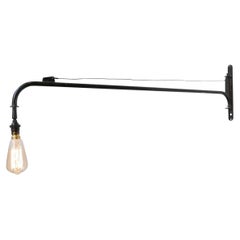 Midcentury Industrial Wall Light in the Manner of Jean Prouvé