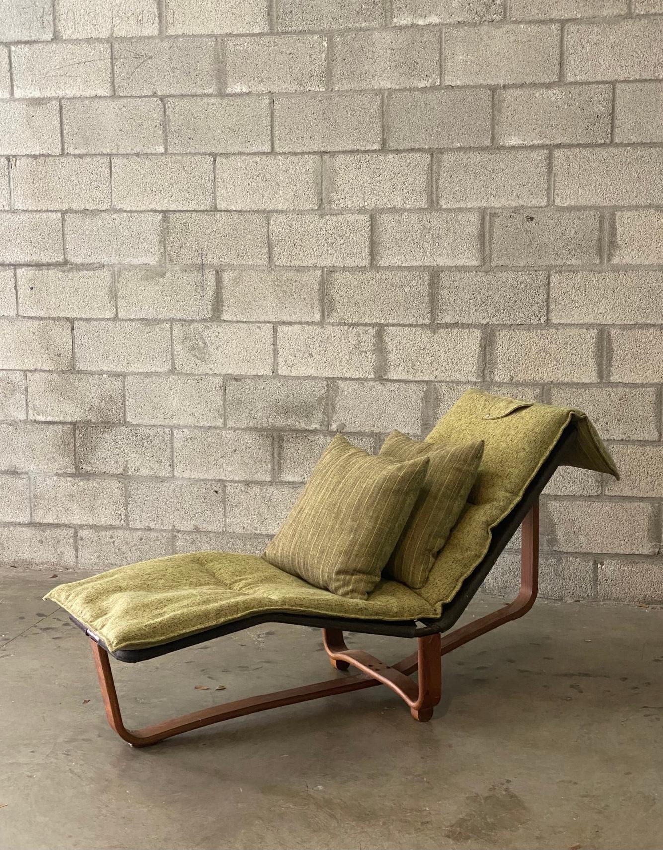 Midcentury Ingmar Relling for Westnofa Chaise Lounge In Good Condition In west palm beach, FL