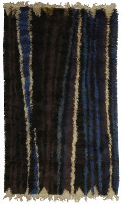Midcentury Ingrid Dessau Swedish Striped Rug