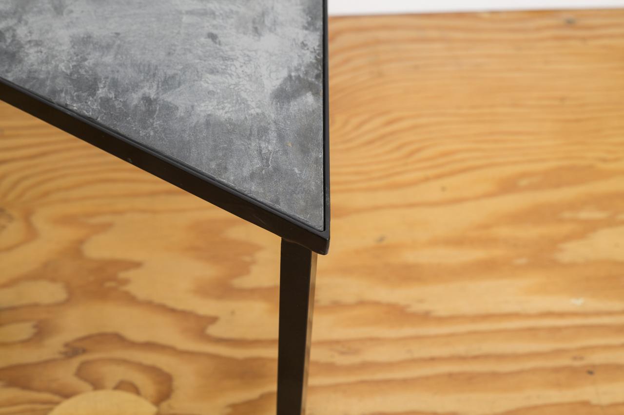Powder-Coated Midcentury Inspired Slate Stacking Tables