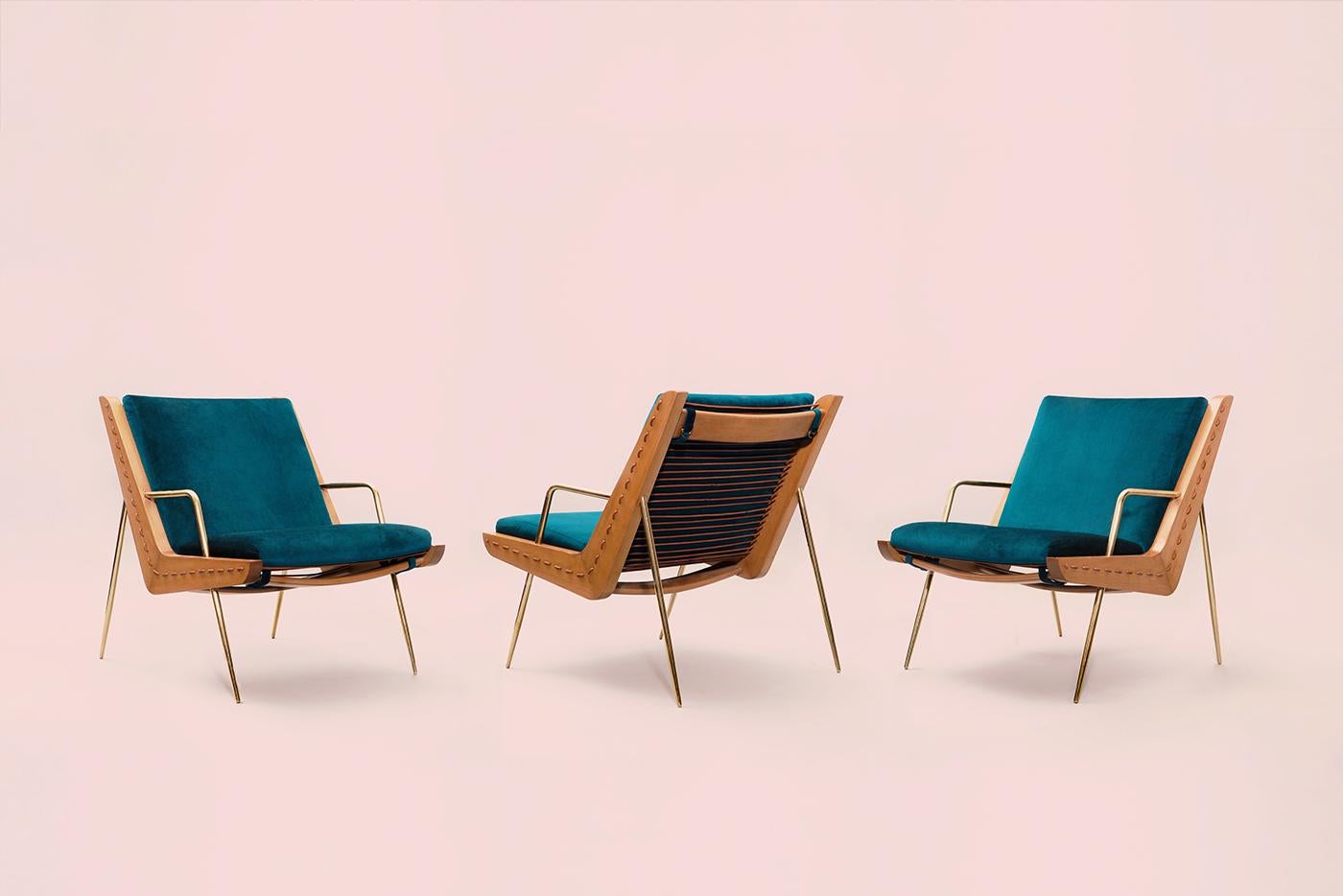 Walt Lounge Chair und Ottomane, inspiriert aus der Mitte des Jahrhunderts (21. Jahrhundert und zeitgenössisch) im Angebot