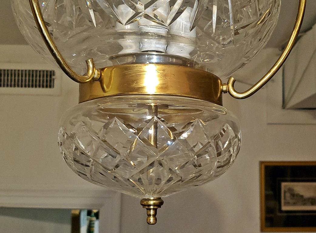 Midcentury Irish Waterford Crystal Traditional Style Chandelier 3