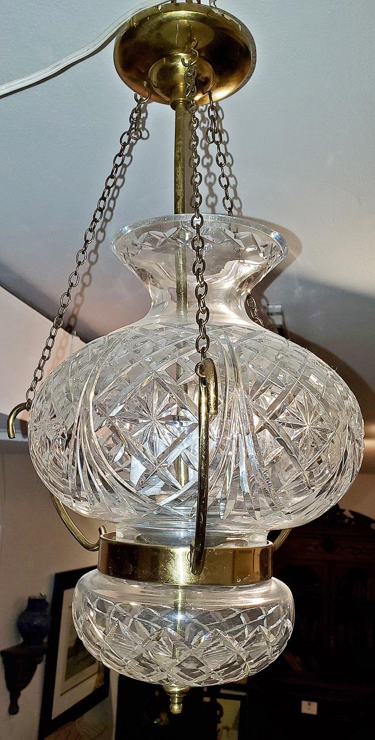 Midcentury Irish Waterford Crystal Traditional Style Chandelier 5