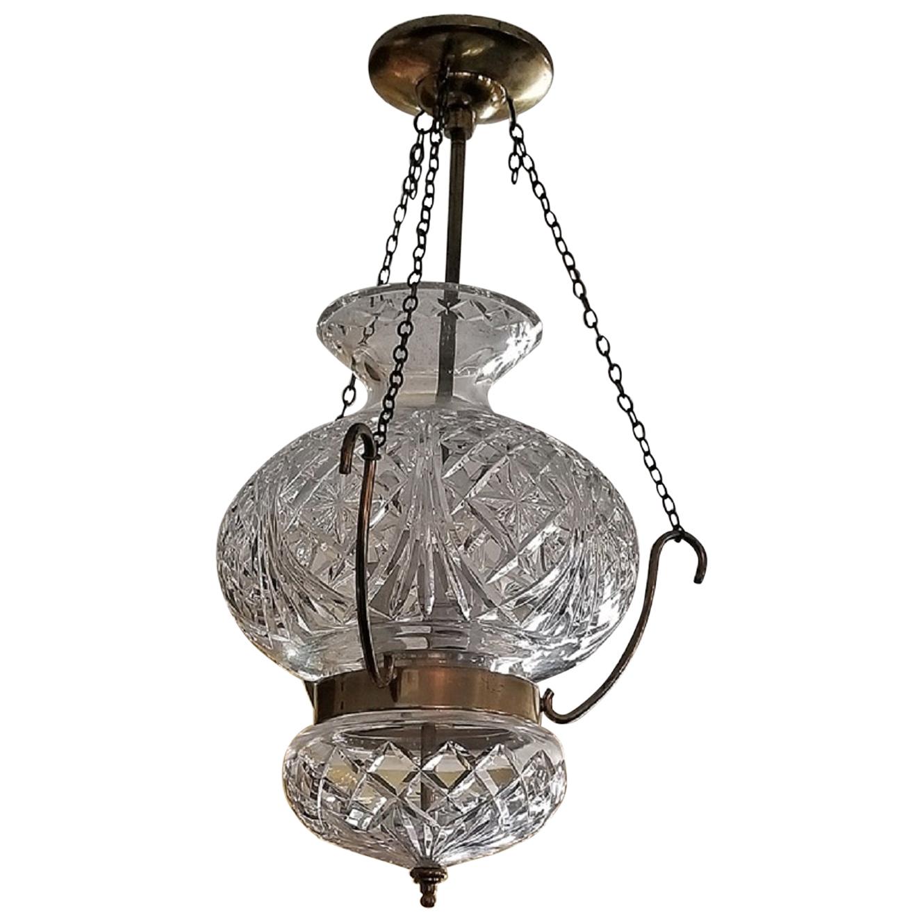 Midcentury Irish Waterford Crystal Traditional Style Chandelier