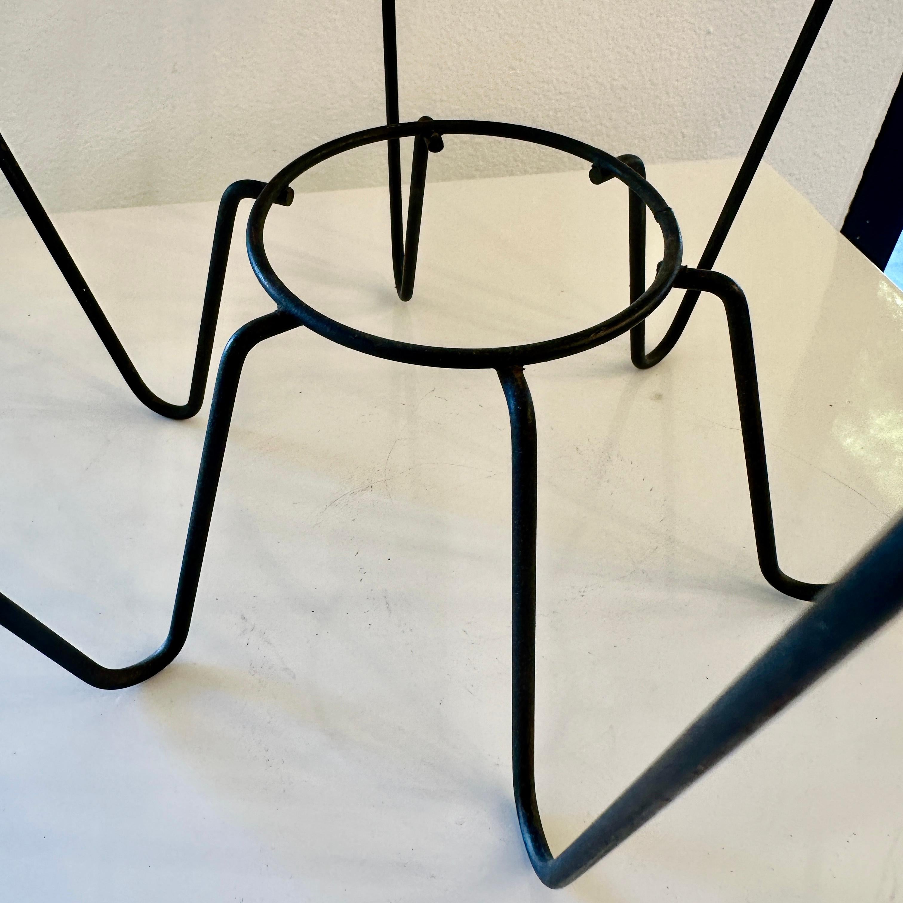 Welded Midcentury Iron 6 Candle Candelabra, ca 1950s For Sale