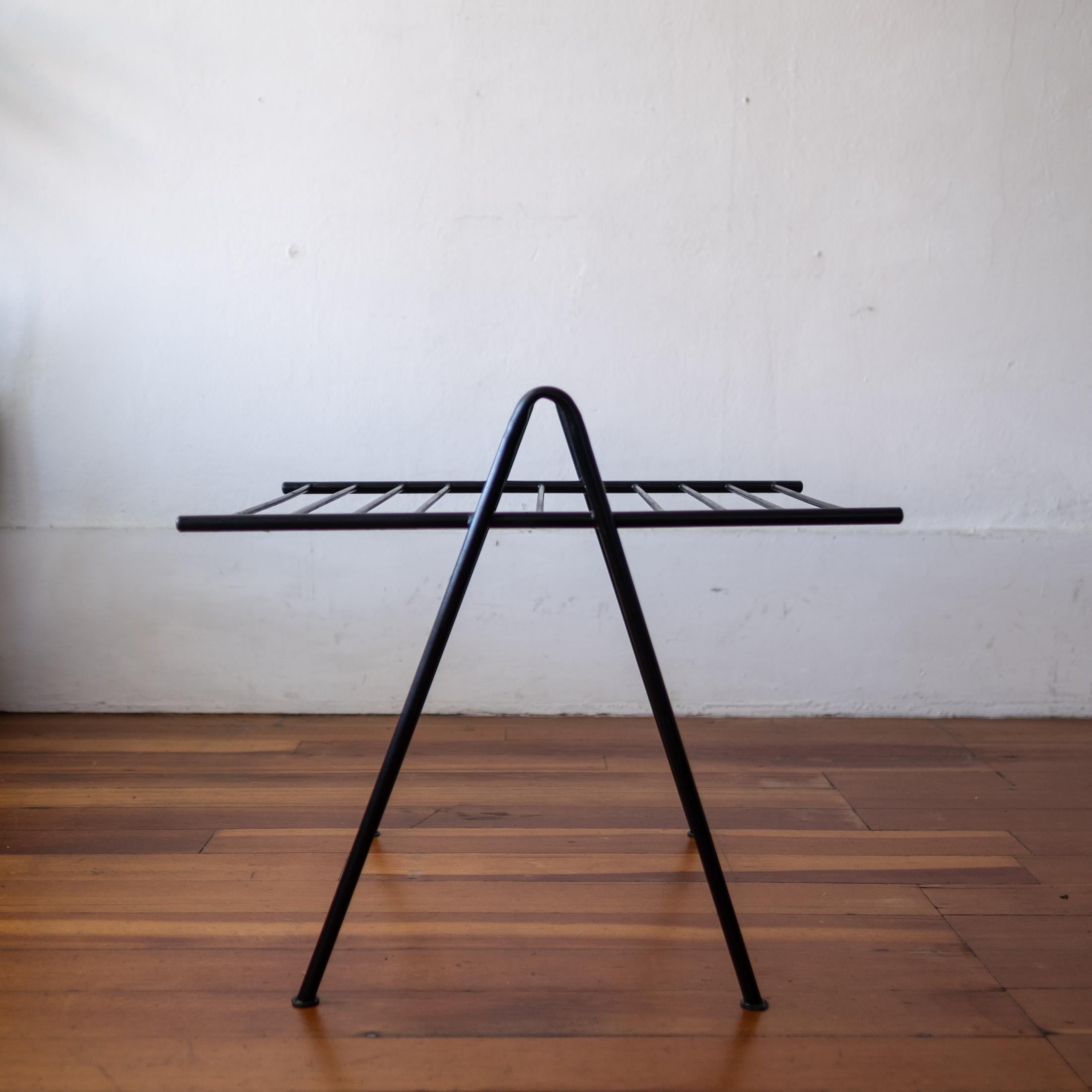 Mid-20th Century Midcentury Iron a Frame Table or Magazine Rack For Sale
