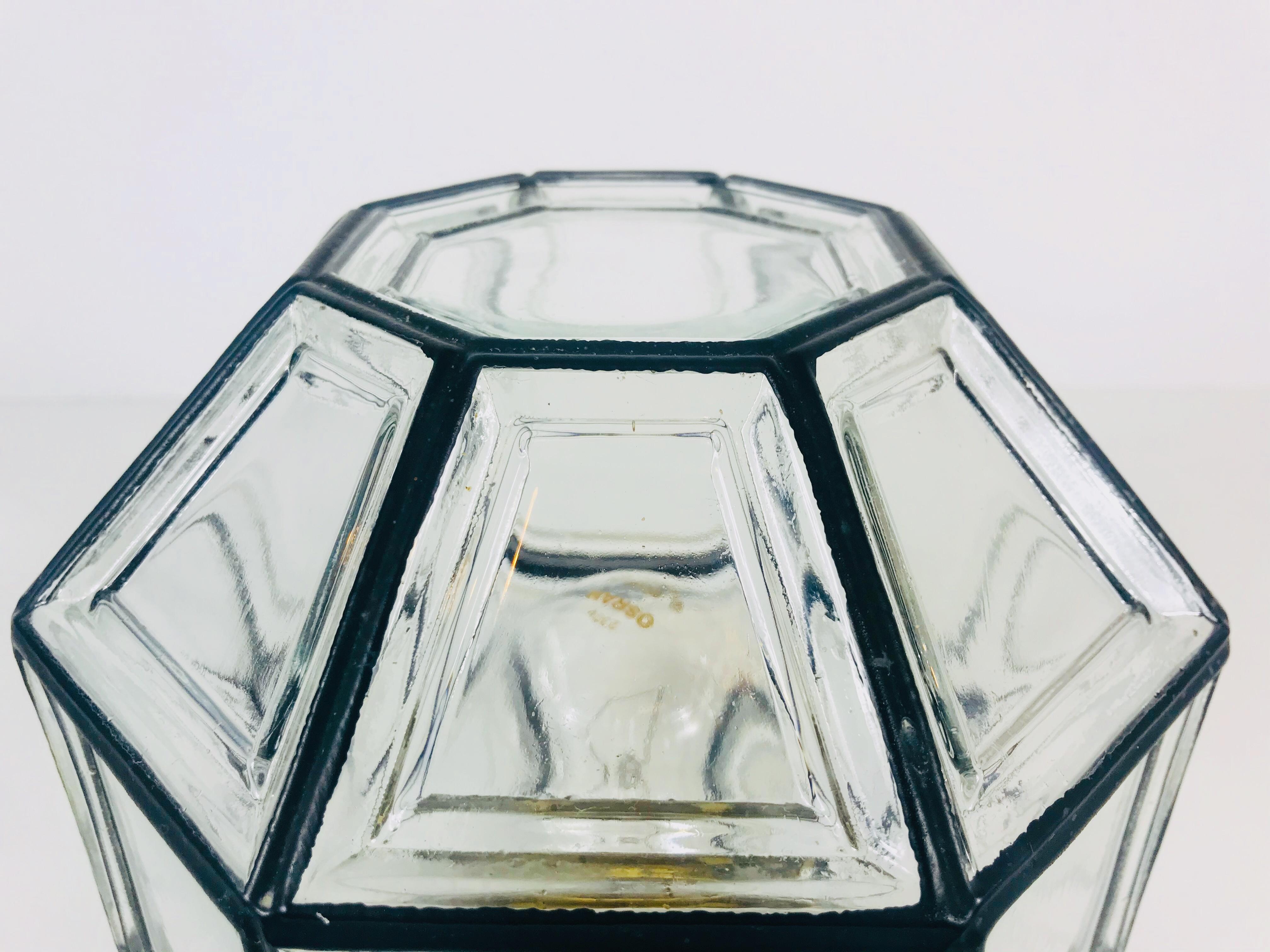 Verre Monture de chasse en fer et verre bulle de Glashütte Limburg:: années 1960 en vente