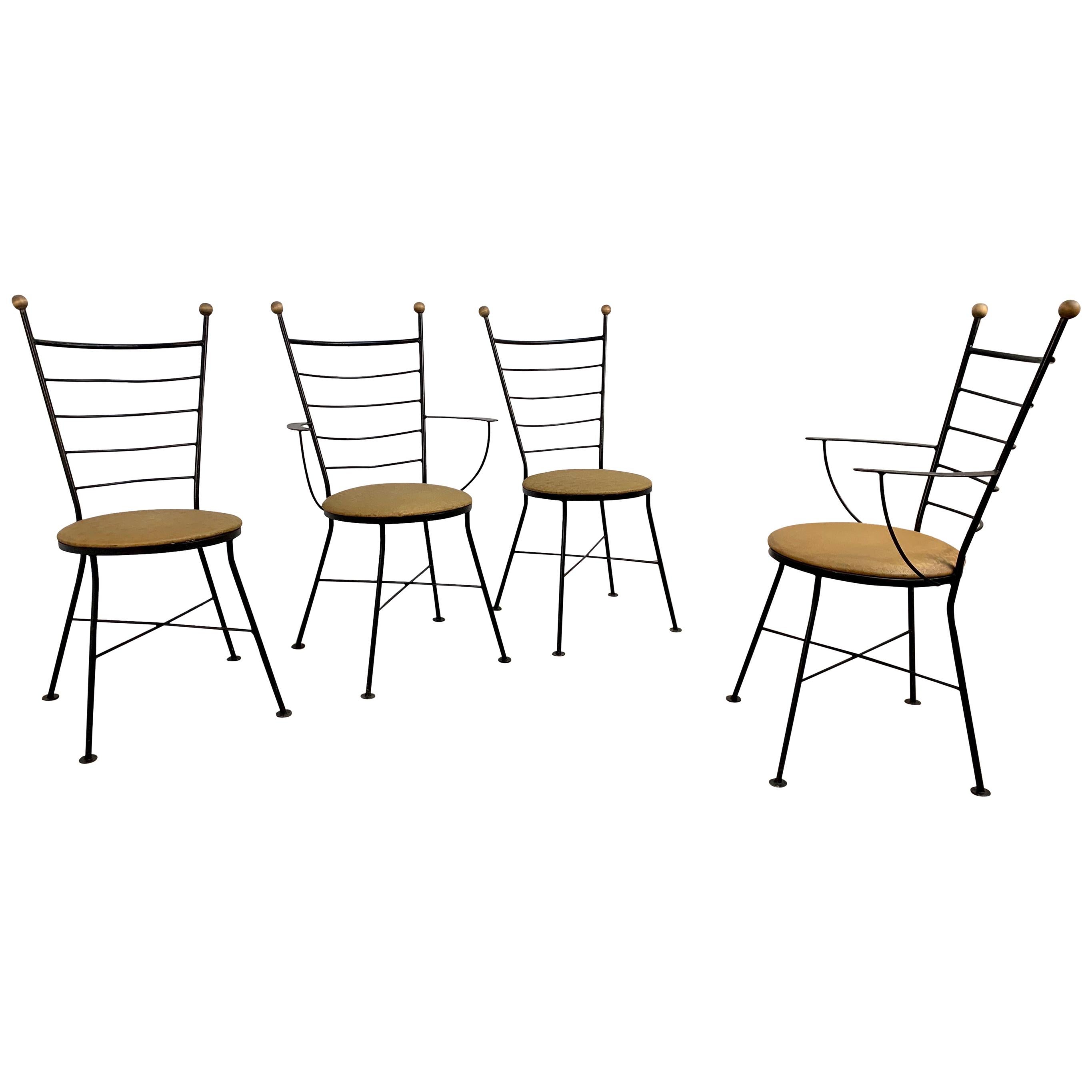 Midcentury Iron Dining Chairs