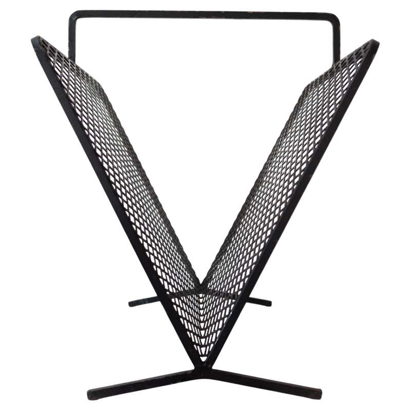 Unique Midcentury Walnut Magazine Rack For Sale at 1stDibs | unique ...