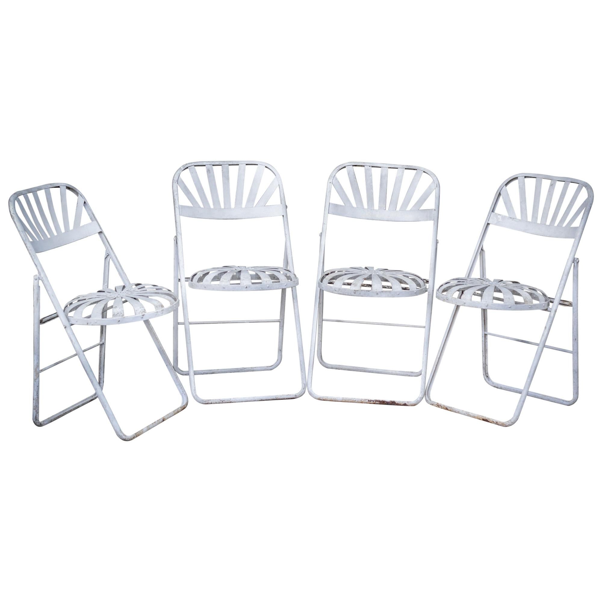 Midcentury Iron Folding Chairs