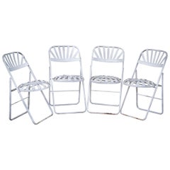 Retro Midcentury Iron Folding Chairs