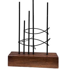 Mid-Century Iron Lamp