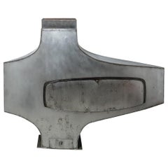 Eisen-Skulptur Kamin Abstrakte Form von Imbert aus der Jahrhundertmitte:: um 1980