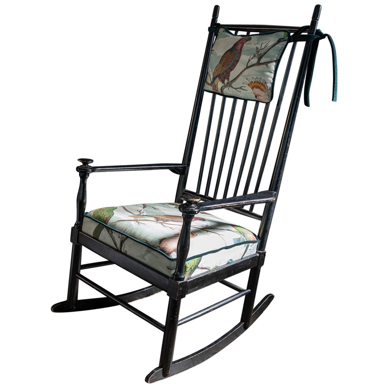 Midcentury 'Isabella' Rocking Chair by Karl-Axel Adolfsson, Black Ebonized