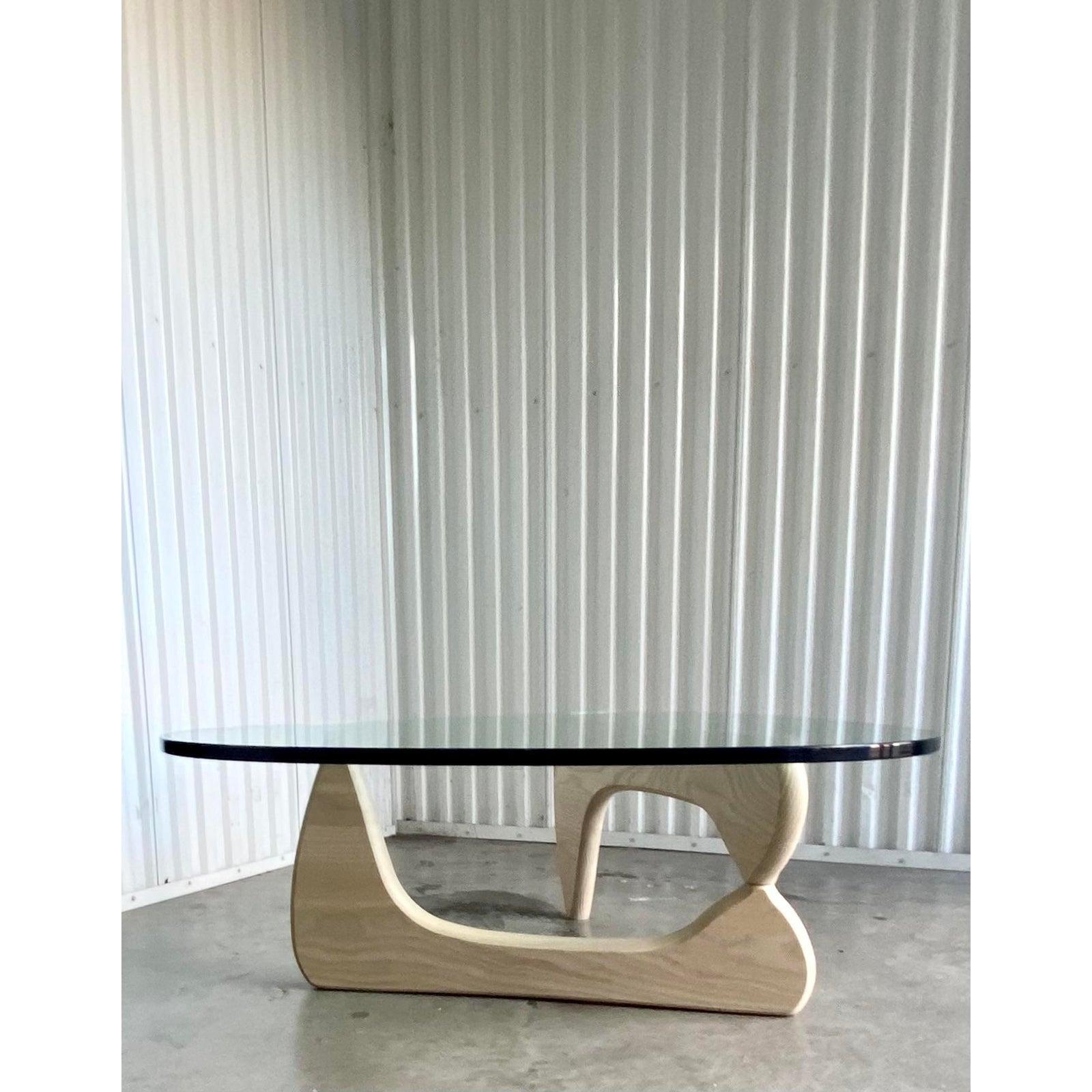 Glass Midcentury Isamu Noguchi Low Table for Herman Miller