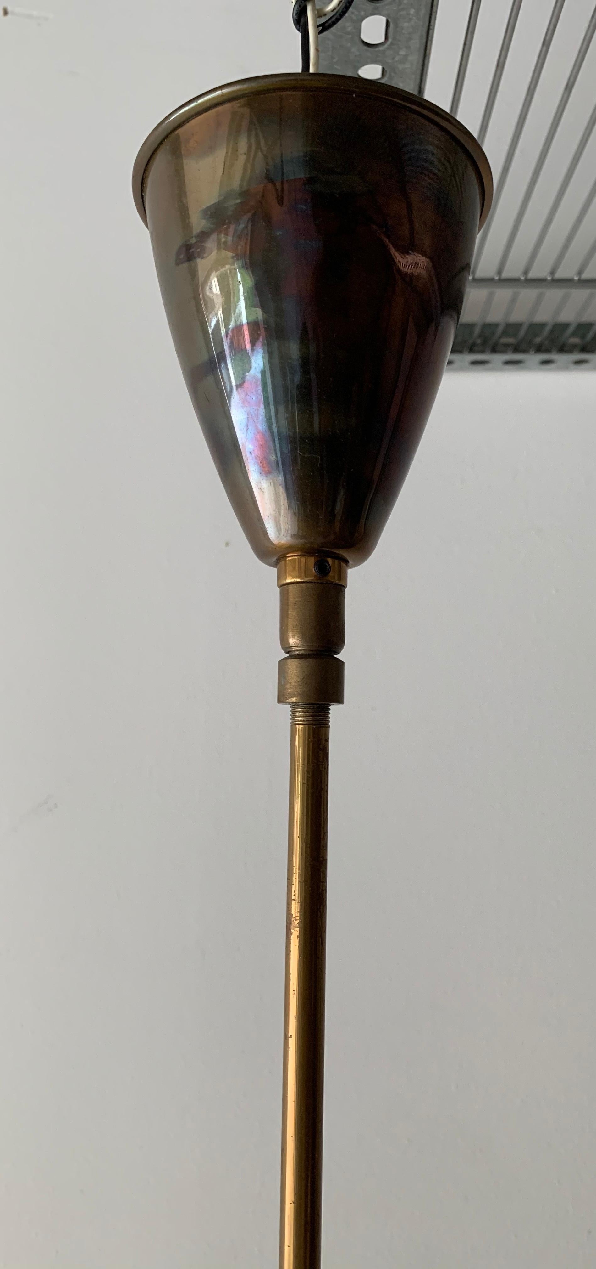 Midcentury Italian 15-Arm Brass Chandelier 4