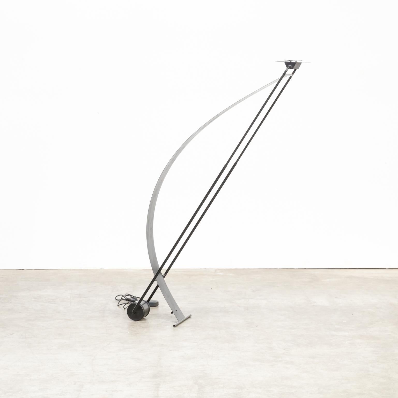 Late 20th Century Midcentury Italian Adjustable Bendable Floor Lamp For Sale