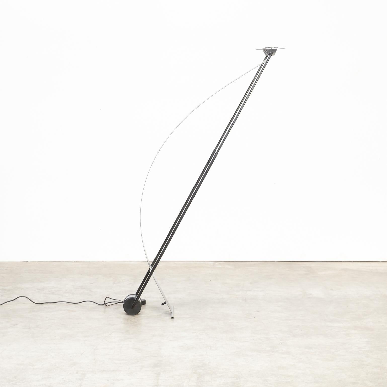 Metal Midcentury Italian Adjustable Bendable Floor Lamp For Sale