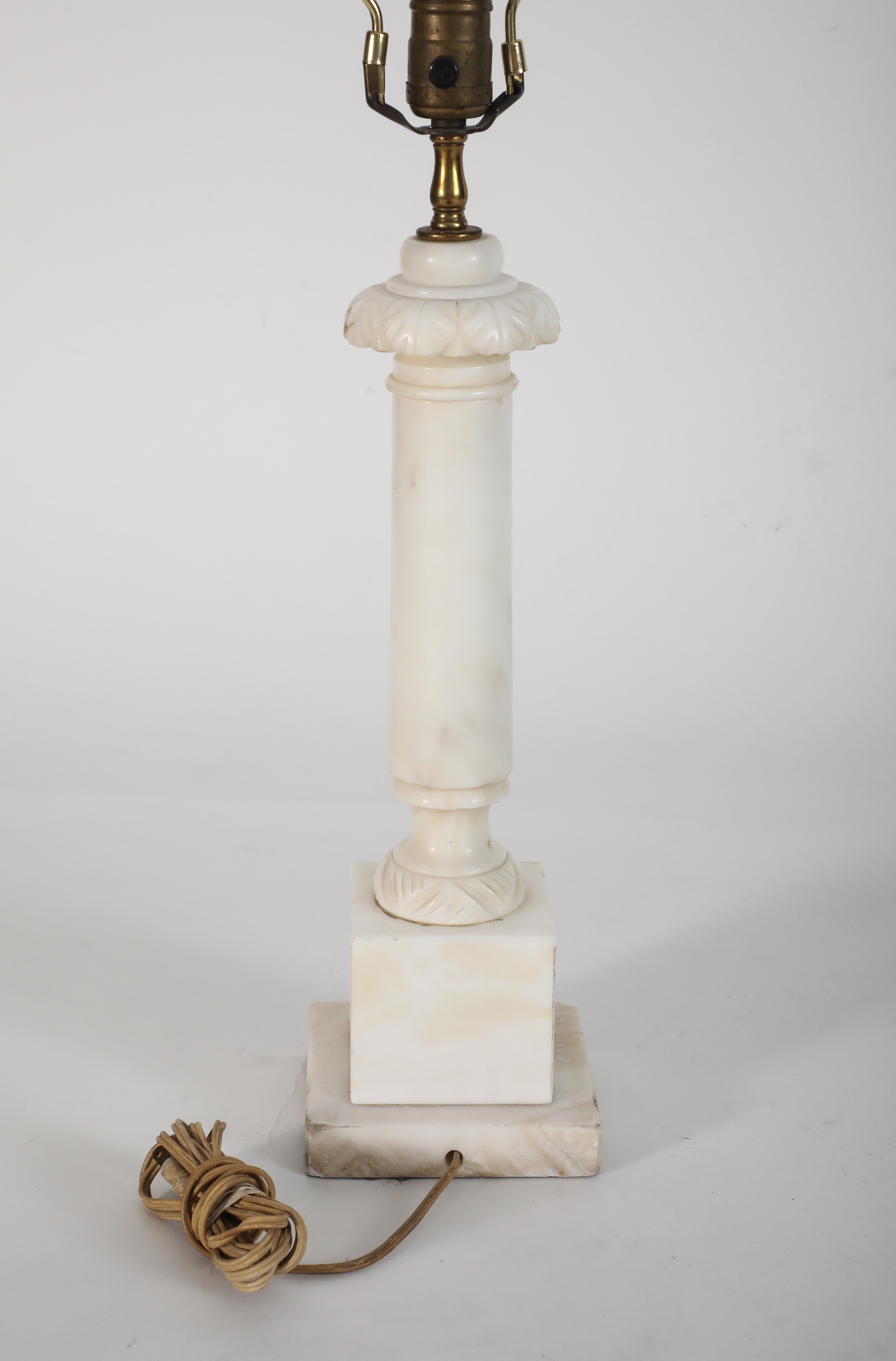 Midcentury Italian Alabaster Table Lamp For Sale 6