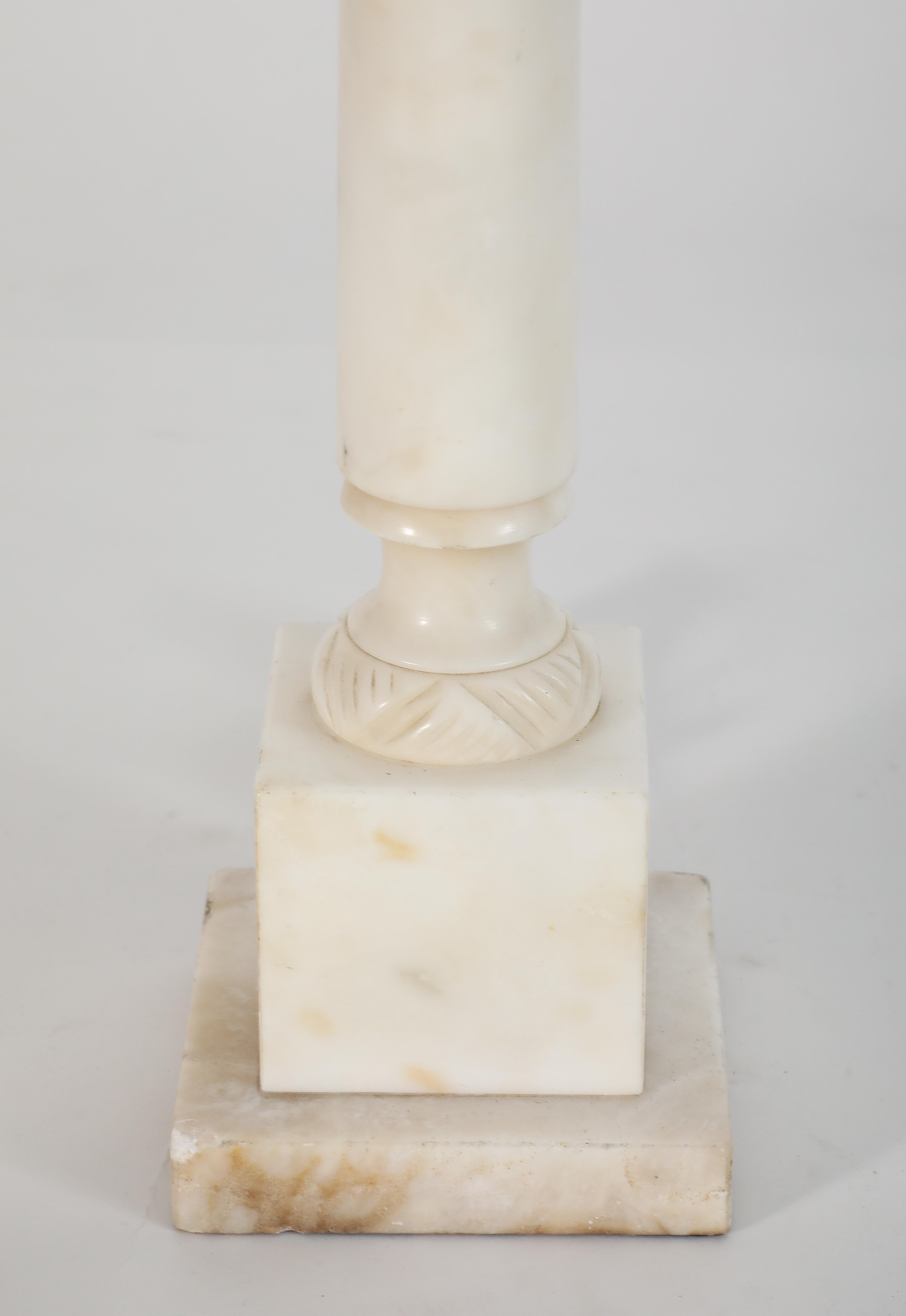 Midcentury Italian Alabaster Table Lamp For Sale 1
