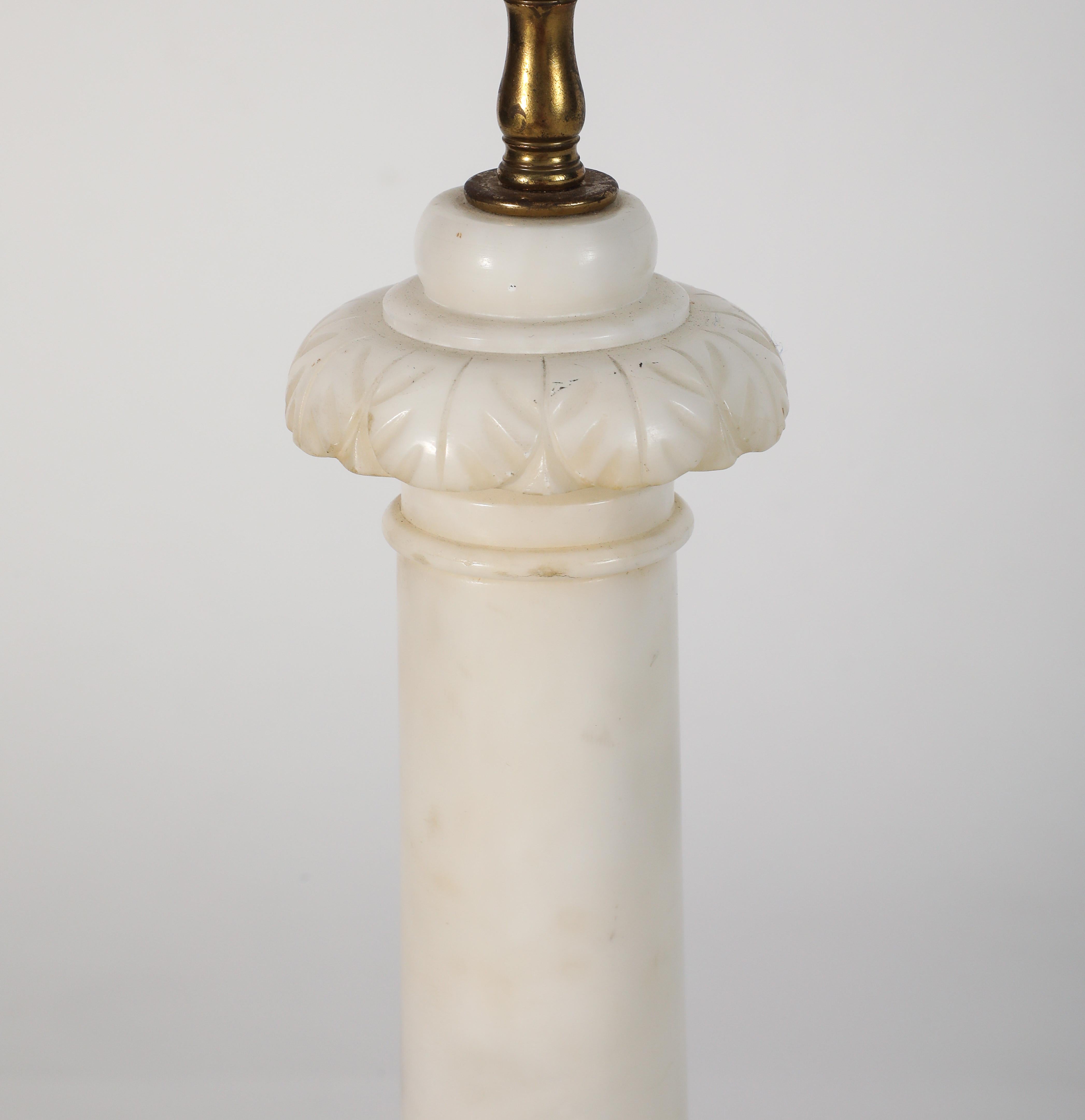 Midcentury Italian Alabaster Table Lamp For Sale 2