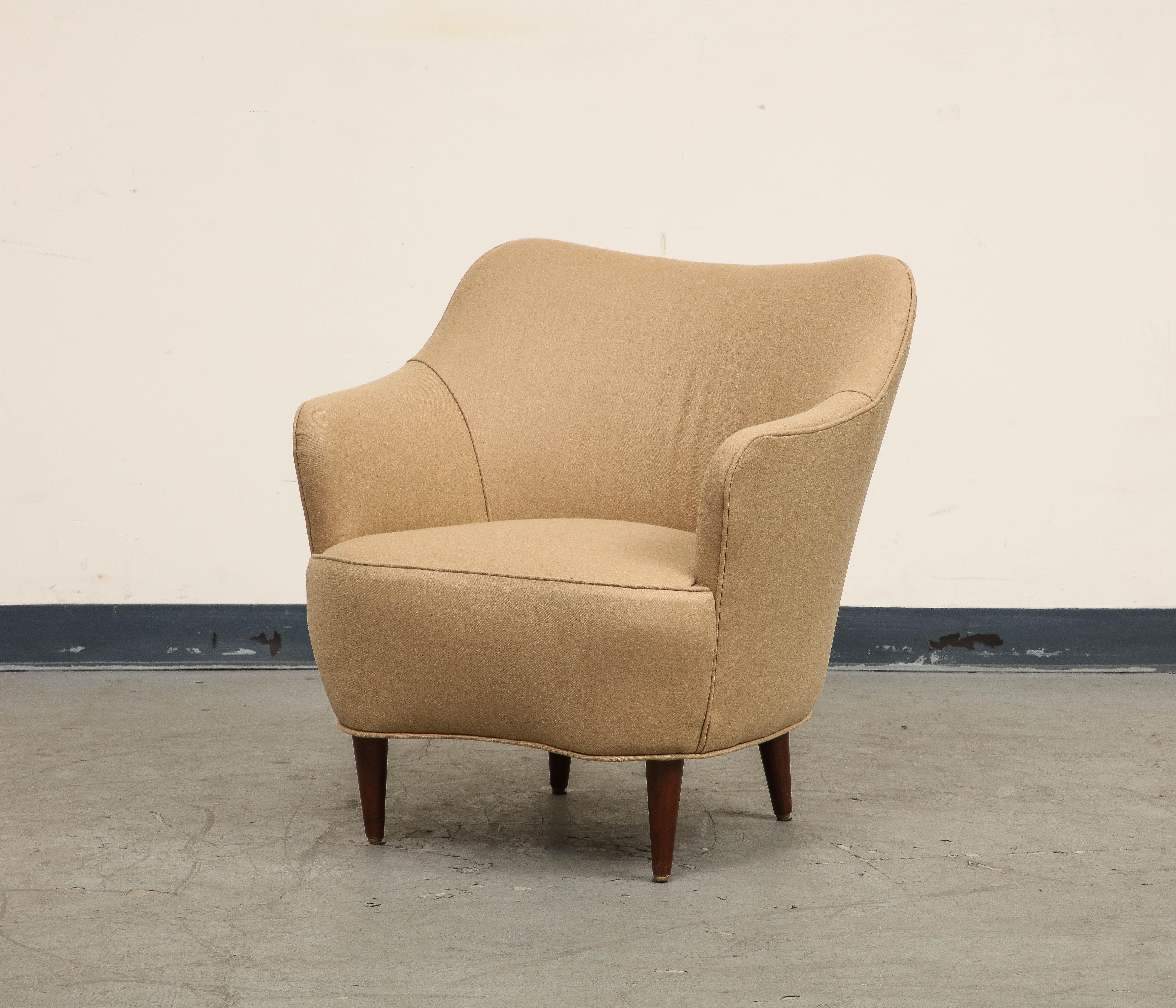 Italienischer Sessel aus der Mitte des Jahrhunderts von Gio Ponti für Casa e Giardino, 1950er Jahre im Angebot 4