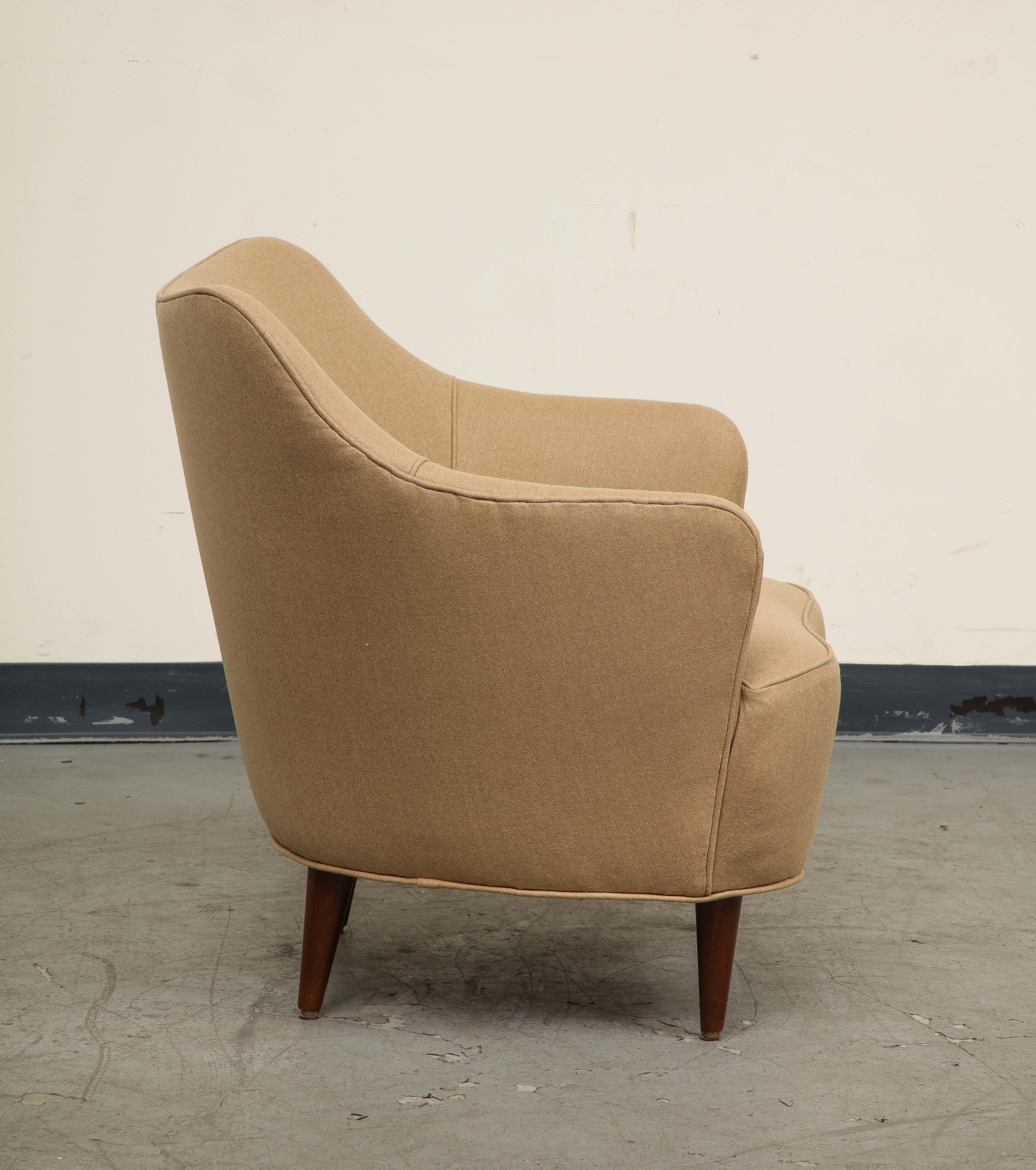 Midcentury Italian Armchair by Gio Ponti for Casa e Giardino, 1950s In Good Condition In Chicago, IL